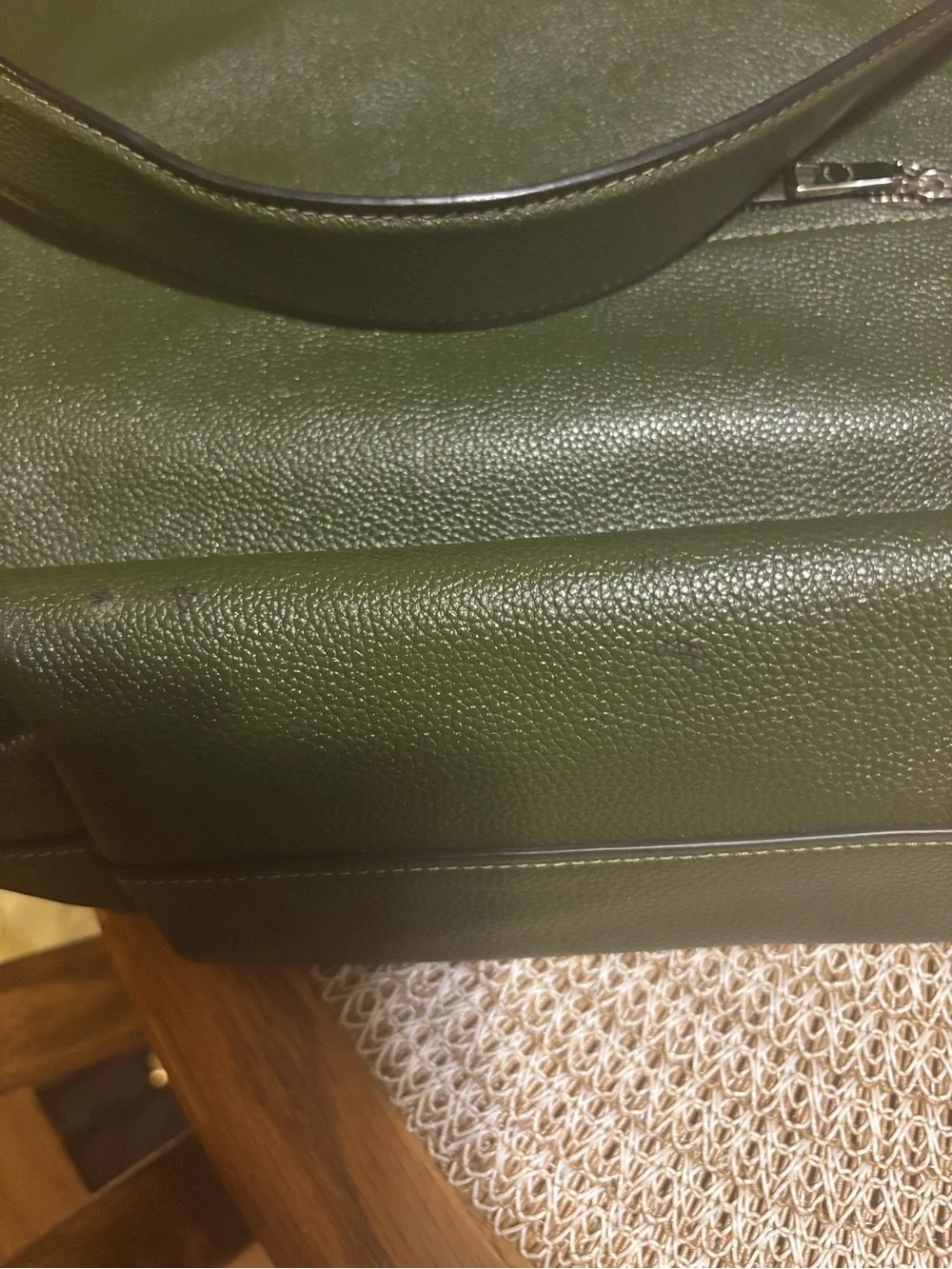 Coach Dark Green Leather Skylar Hobo Bag